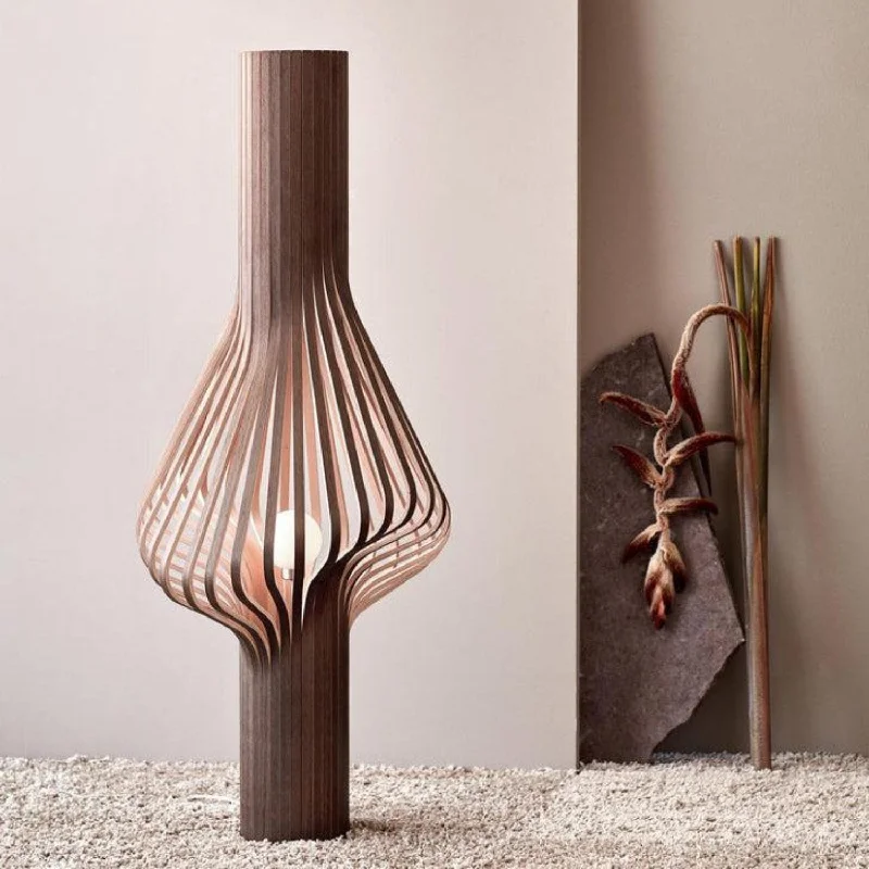 Bohemian Inspired Floor Lamp for Eclectic Home DecorDiva Floor Lamp G9 Halogen in Oak or Walnut Laminated Plywood Northern Lighting - 370, 371 Bohemian Inspired Floor Lamp for Eclectic Home DecorDiva Floor Lamp G9 Halogen in Oak or Walnut Laminated Plywood Northern Lighting - 370, 371