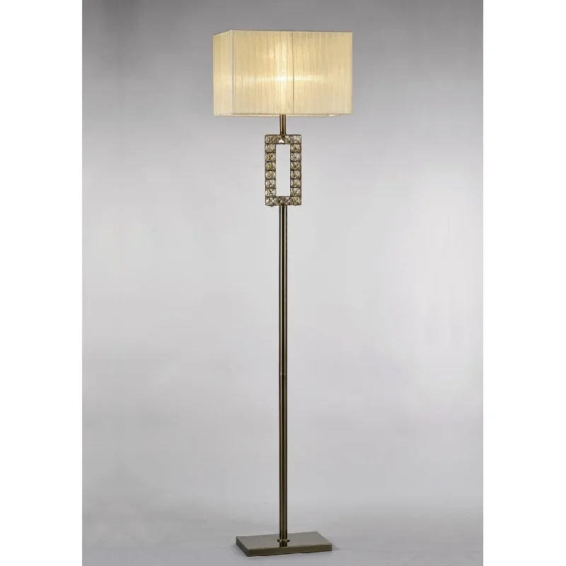 USB Charging Port Floor Lamp for Convenient Device ChargingDiyas IL31533 Florence Floor Lamp Cream Shade Antique Brass/Crystal USB Charging Port Floor Lamp for Convenient Device ChargingDiyas IL31533 Florence Floor Lamp Cream Shade Antique Brass/Crystal