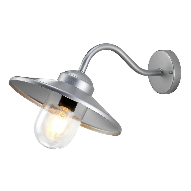 Smart Floor Lamp with Voice Control and Bluetooth ConnectivityElstead Klampenborg 1 Light Silver Outdoor Wall Light Smart Floor Lamp with Voice Control and Bluetooth ConnectivityElstead Klampenborg 1 Light Silver Outdoor Wall Light