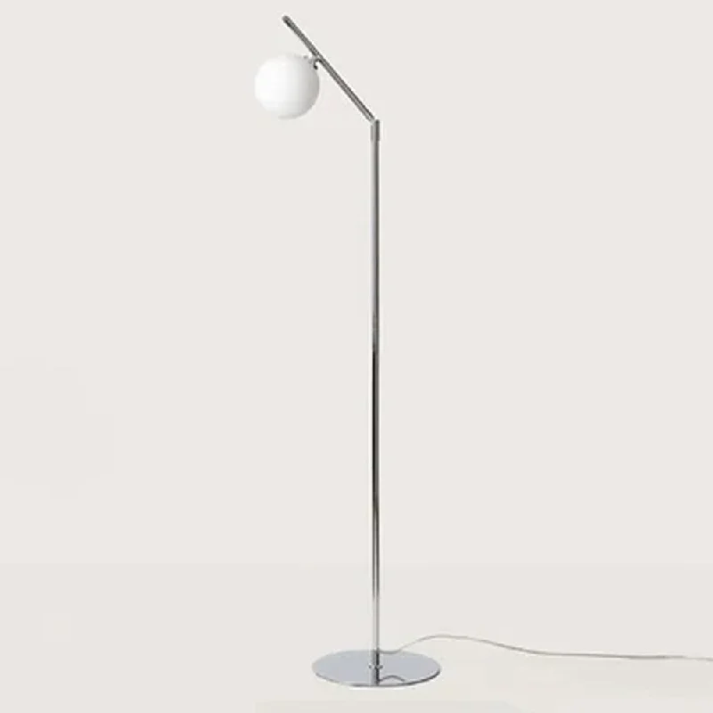 Industrial Style Floor Lamp with Exposed Bulbs for Loft ApartmentsEndo LED Floor Lamp in Chrome/Opal Glass or Matt Brass/Opal Glass Industrial Style Floor Lamp with Exposed Bulbs for Loft ApartmentsEndo LED Floor Lamp in Chrome/Opal Glass or Matt Brass/Opal Glass