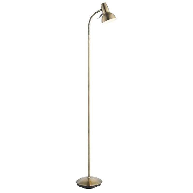 Dimmable Floor Lamp for Adjustable Lighting AmbianceEndon 76605 Amalfi 1 Light Floor Lamp Antique Brass Plate Dimmable Floor Lamp for Adjustable Lighting AmbianceEndon 76605 Amalfi 1 Light Floor Lamp Antique Brass Plate