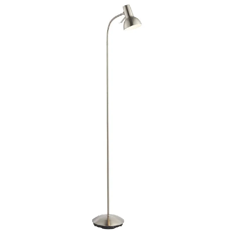 Wood Floor Lamp with Natural Grain for a Warm and Organic FeelEndon 76606 Amalfi 1 Light Floor Lamp Satin Nickel Plate Wood Floor Lamp with Natural Grain for a Warm and Organic FeelEndon 76606 Amalfi 1 Light Floor Lamp Satin Nickel Plate