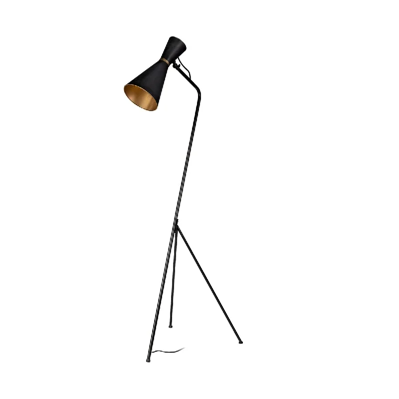 Smart Floor Lamp with Voice Control and Bluetooth ConnectivityEris Floor Lamp Black Metal | Brass Metal Smart Floor Lamp with Voice Control and Bluetooth ConnectivityEris Floor Lamp Black Metal | Brass Metal
