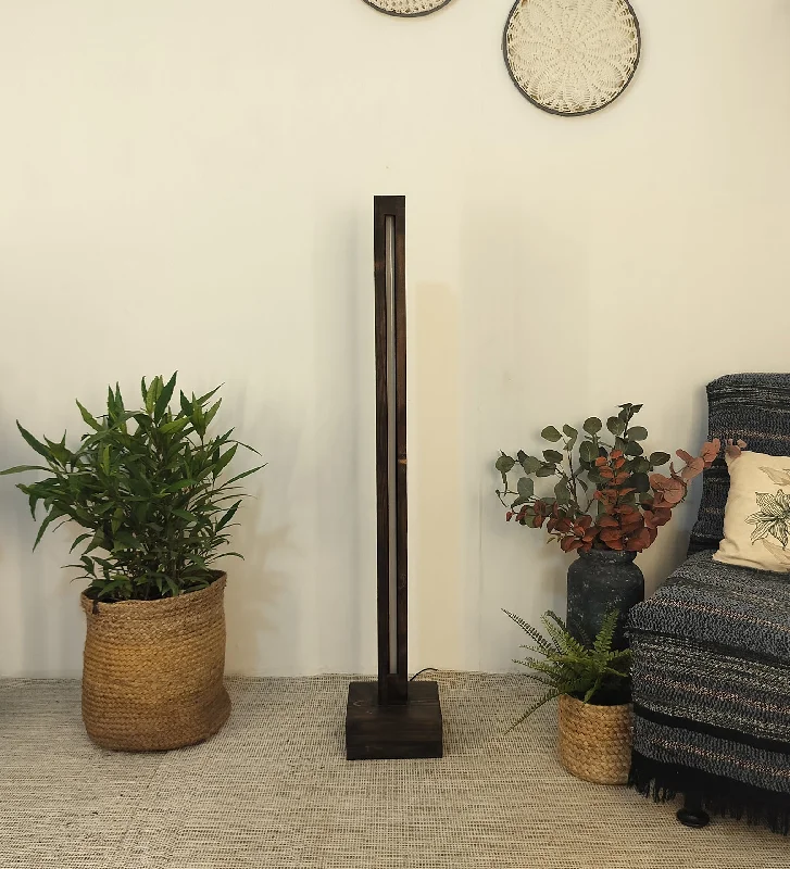 Modern Minimalist Floor Lamp for Contemporary Living RoomsExcalibur LED Wooden Floor Lamp With Brown Base (BULB NOT INCLUDED) Modern Minimalist Floor Lamp for Contemporary Living RoomsExcalibur LED Wooden Floor Lamp With Brown Base (BULB NOT INCLUDED)