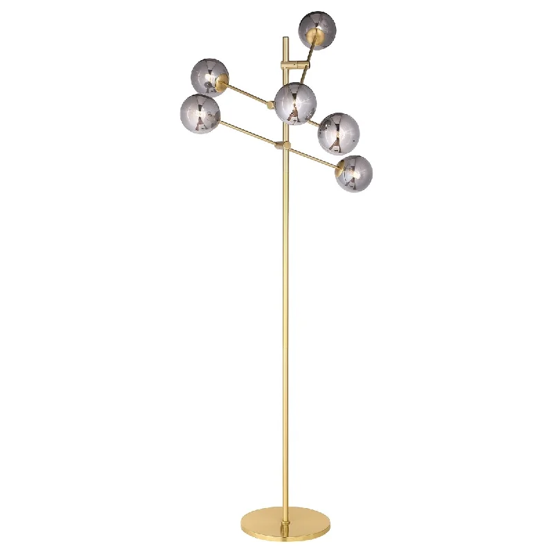Victorian Style Floor Lamp for Traditional and Elegant InteriorsExline 62-Inch Molecular Smoked Orb Metal Floor Lamp Gold Victorian Style Floor Lamp for Traditional and Elegant InteriorsExline 62-Inch Molecular Smoked Orb Metal Floor Lamp Gold