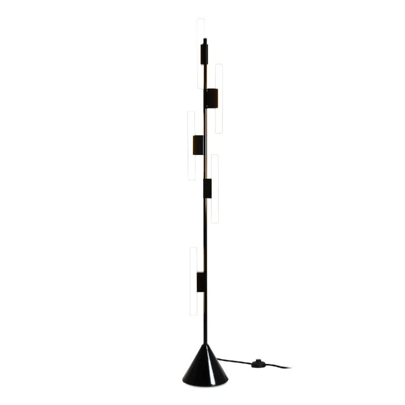 Industrial Style Floor Lamp with Exposed Bulbs for Loft ApartmentsFive Tubes Floor Lamp - Black Industrial Style Floor Lamp with Exposed Bulbs for Loft ApartmentsFive Tubes Floor Lamp - Black