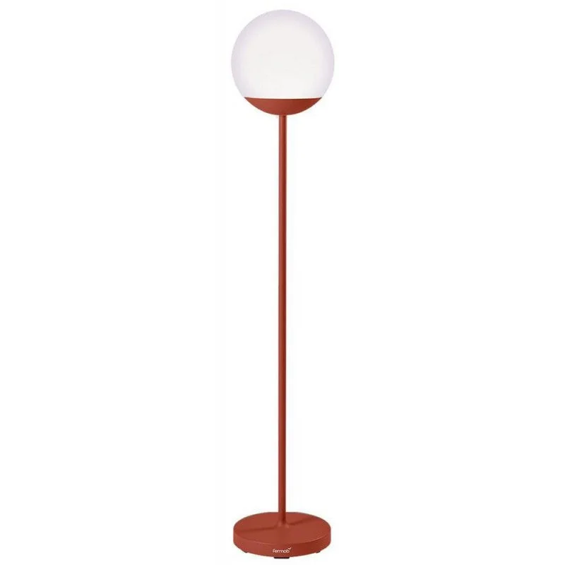 Glass Floor Lamp with Frosted Shades for Soft Diffused LightFloor lamp Fermob Mooon - Red ochre Glass Floor Lamp with Frosted Shades for Soft Diffused LightFloor lamp Fermob Mooon - Red ochre