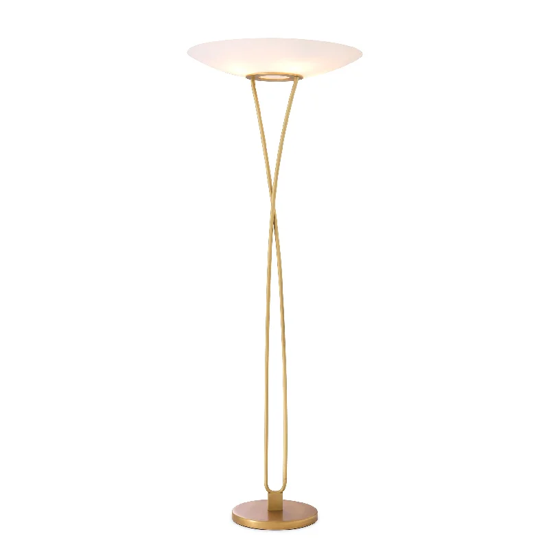 Glass Floor Lamp with Frosted Shades for Soft Diffused LightFloor Lamp Laila
