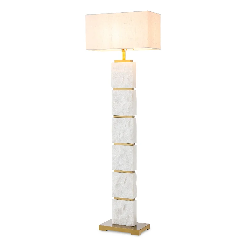 Fabric Floor Lamp with a Linen Shade for a Relaxed AestheticFloor Lamp Newton