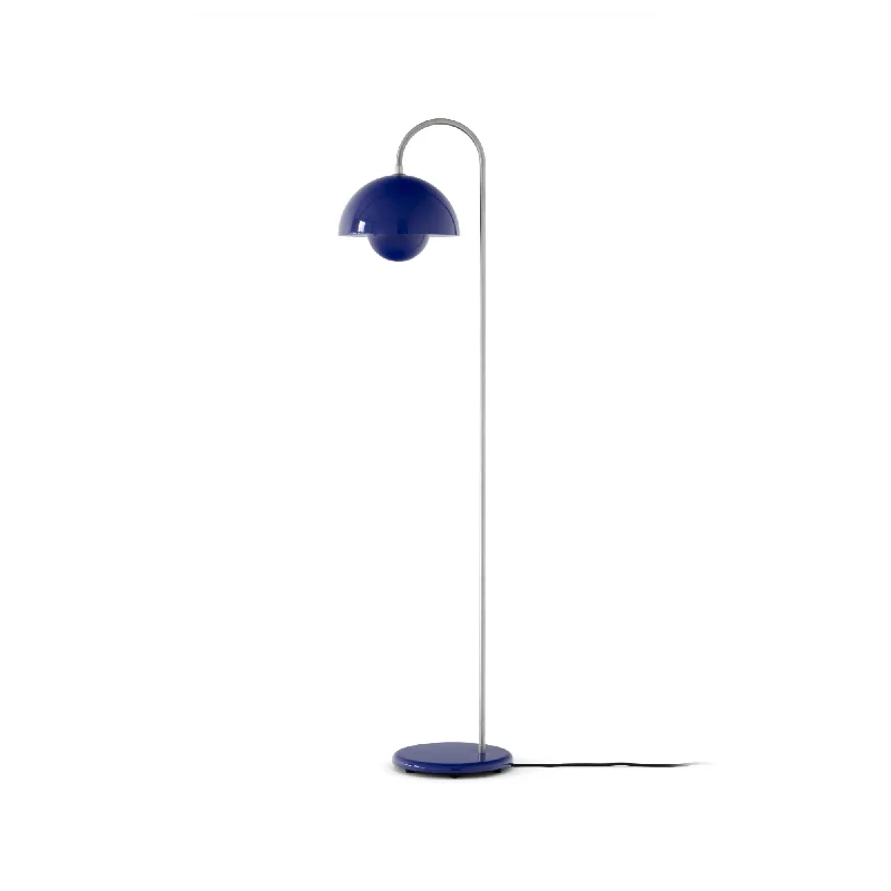 Metal Floor Lamp with a Matte Black Finish for a Sleek LookFlowerpot VP12 Floor Lamp - Cobalt Blue Metal Floor Lamp with a Matte Black Finish for a Sleek LookFlowerpot VP12 Floor Lamp - Cobalt Blue