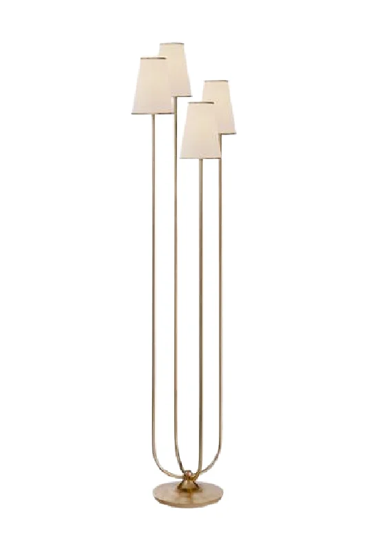 Fabric Floor Lamp with a Linen Shade for a Relaxed AestheticFour Linen Shades Modern Floor Lamp | Andrew Martin Montreuil Fabric Floor Lamp with a Linen Shade for a Relaxed AestheticFour Linen Shades Modern Floor Lamp | Andrew Martin Montreuil