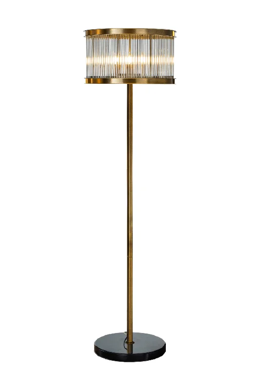 Fabric Floor Lamp with a Linen Shade for a Relaxed AestheticGlass Rods Floor Lamp | OROA Nadine Fabric Floor Lamp with a Linen Shade for a Relaxed AestheticGlass Rods Floor Lamp | OROA Nadine