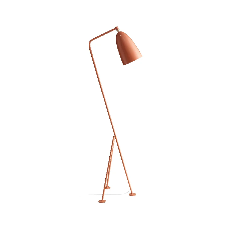 Modern Minimalist Floor Lamp for Contemporary Living RoomsGrashoppa 10012182 Floor Lamp - Vintage Red Semi Matt Modern Minimalist Floor Lamp for Contemporary Living RoomsGrashoppa 10012182 Floor Lamp - Vintage Red Semi Matt