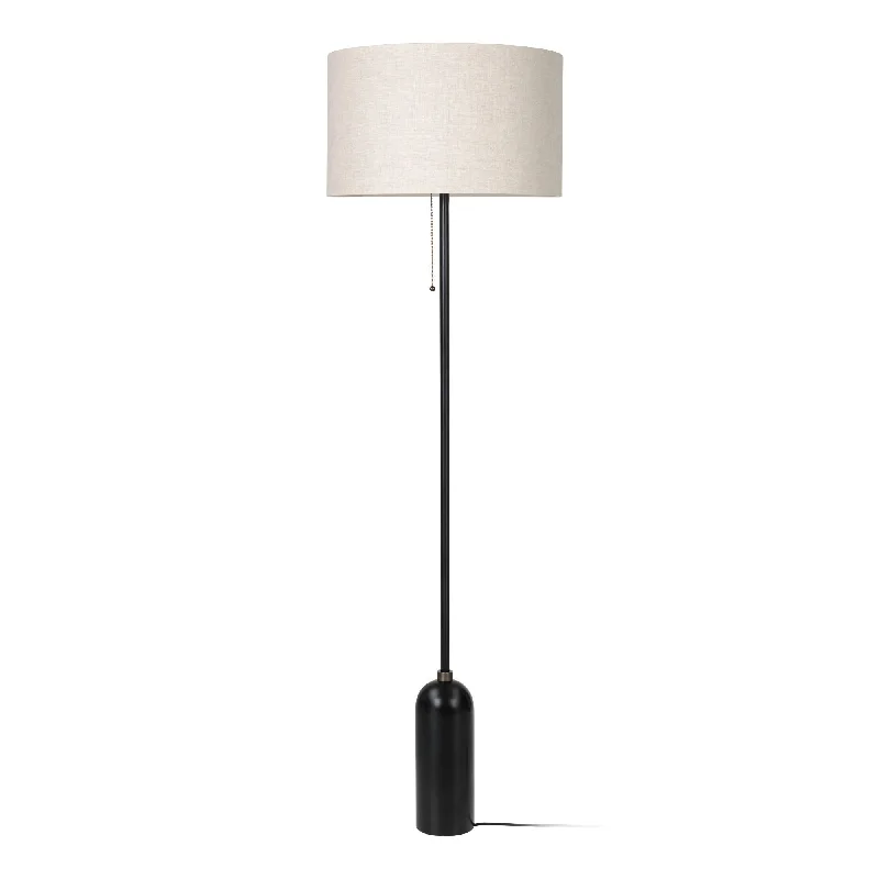 Adjustable Height Floor Lamp for Versatile Lighting NeedsGravity 10012236 Floor Lamp - Blackened Steel/Canvas