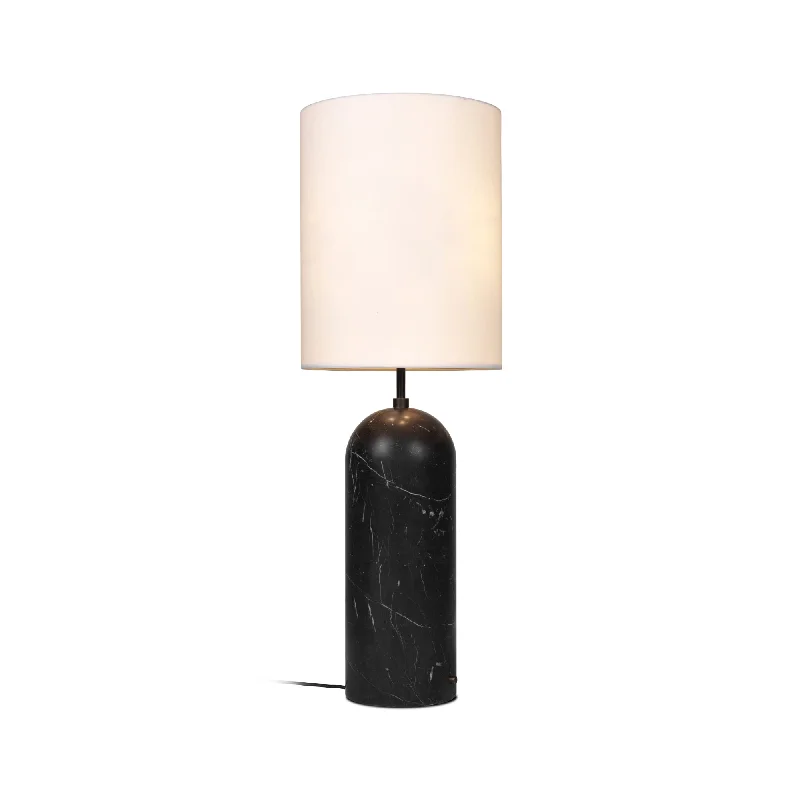 Modern Minimalist Floor Lamp for Contemporary Living RoomsGravity 10012261 XL High Floor Lamp - Black Marble/White Shade Modern Minimalist Floor Lamp for Contemporary Living RoomsGravity 10012261 XL High Floor Lamp - Black Marble/White Shade