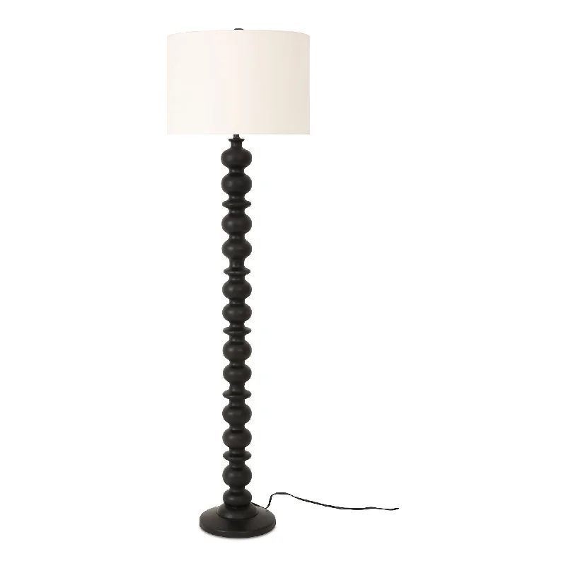 Bohemian Inspired Floor Lamp for Eclectic Home DecorGwen Floor Lamp Black