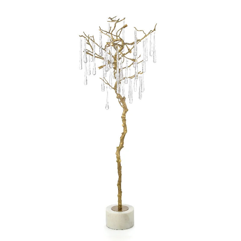 Fabric Floor Lamp with a Linen Shade for a Relaxed AestheticHanging Teardrop Floor Light