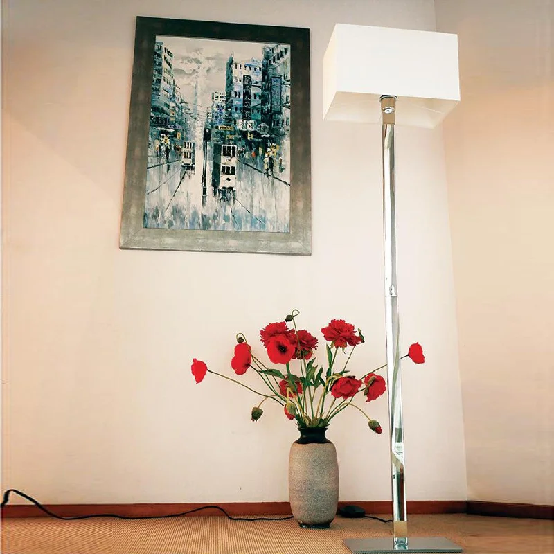 Victorian Style Floor Lamp for Traditional and Elegant InteriorsHazel Floor Lamp in Polished Stainless Steel Eurotech - INOX 5249