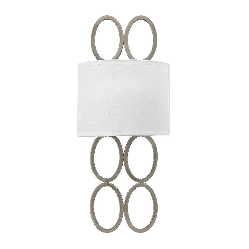 Fabric Floor Lamp with a Linen Shade for a Relaxed AestheticHinkley Jules 2 Light Nickel Wall Light - White Shade Fabric Floor Lamp with a Linen Shade for a Relaxed AestheticHinkley Jules 2 Light Nickel Wall Light - White Shade