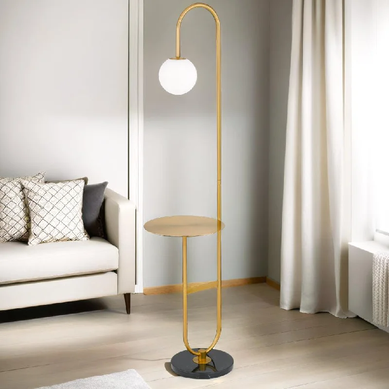 Fabric Floor Lamp with a Linen Shade for a Relaxed AestheticInez Floor Lamp in Antique Gold, Black and Opal Matt Fabric Floor Lamp with a Linen Shade for a Relaxed AestheticInez Floor Lamp in Antique Gold, Black and Opal Matt