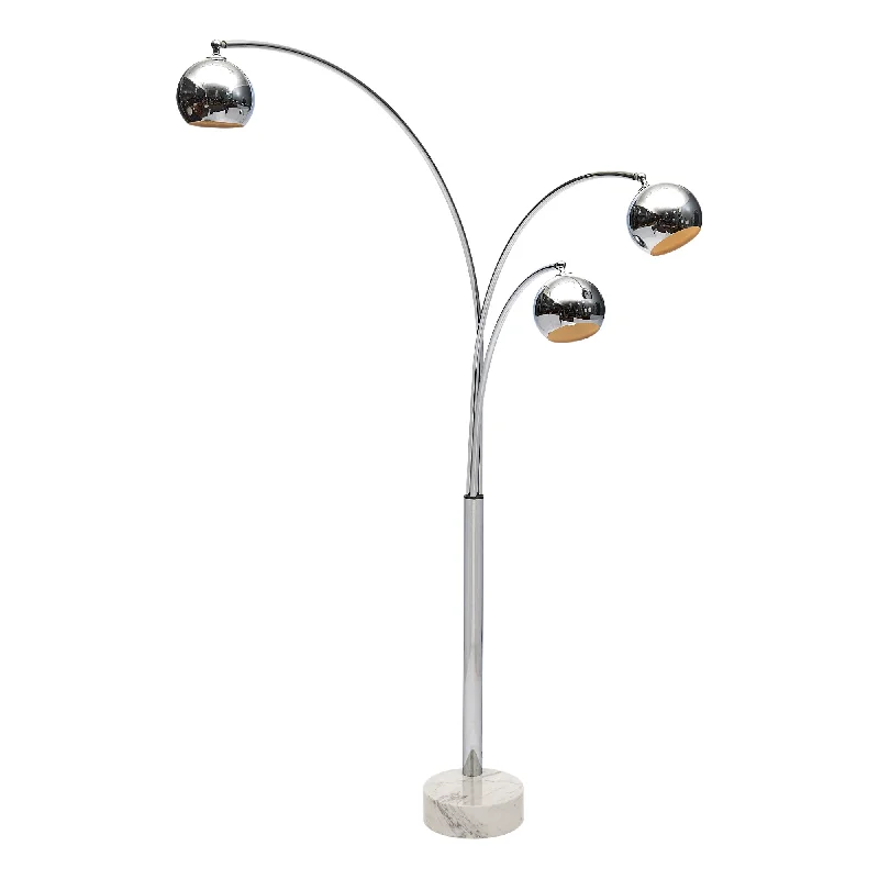 Metal Floor Lamp with a Matte Black Finish for a Sleek LookItalian Mid-Century Modern Chrome Floor Lamp by Guzzini Metal Floor Lamp with a Matte Black Finish for a Sleek LookItalian Mid-Century Modern Chrome Floor Lamp by Guzzini