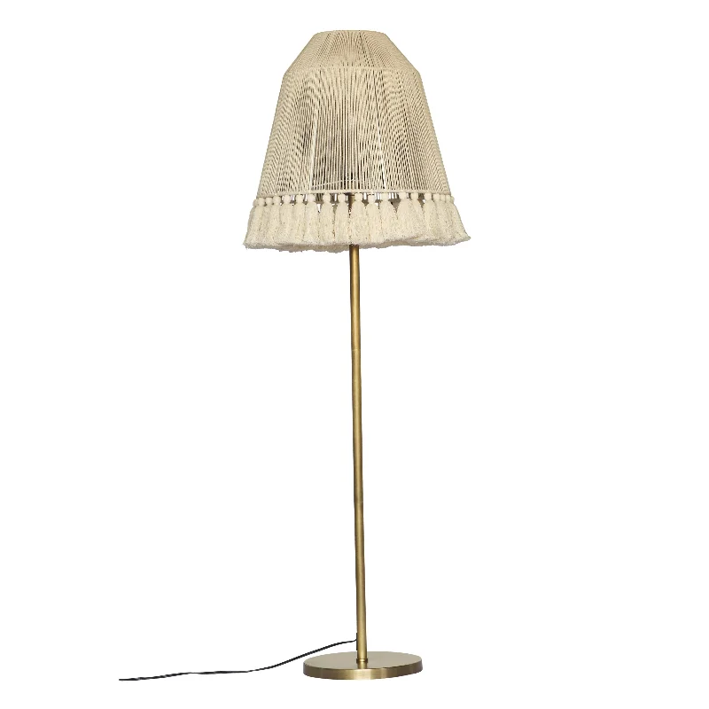 Glass Floor Lamp with Frosted Shades for Soft Diffused LightJune White Medium Floor Lamp