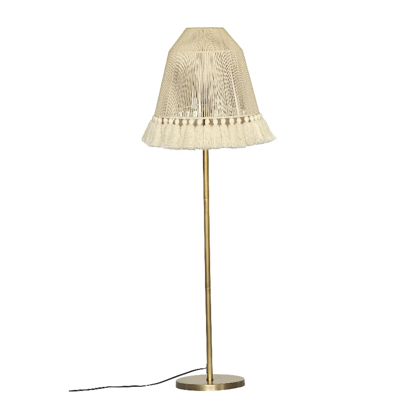 Bohemian Inspired Floor Lamp for Eclectic Home DecorJune White Tall Floor Lamp