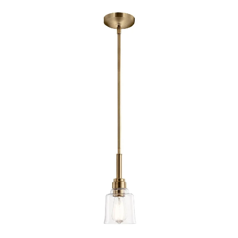 Wood Floor Lamp with Natural Grain for a Warm and Organic FeelKichler Avian 1 Light Brass Pendant - Clear Glass Shade Wood Floor Lamp with Natural Grain for a Warm and Organic FeelKichler Avian 1 Light Brass Pendant - Clear Glass Shade