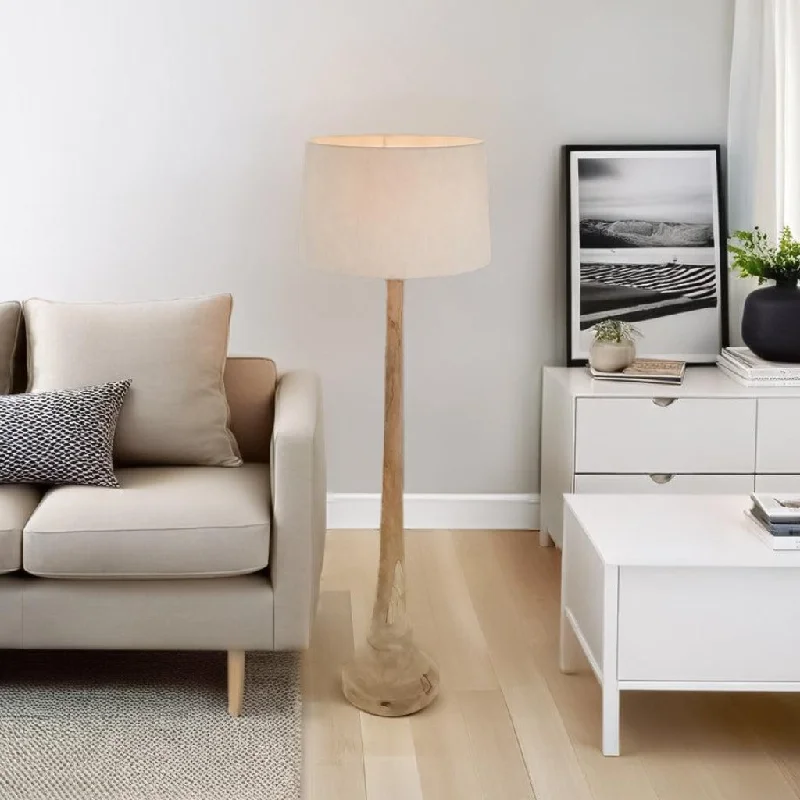 Dimmable Floor Lamp for Adjustable Lighting AmbianceLancia Floor Lamp Base only Large in Natural Wood Dimmable Floor Lamp for Adjustable Lighting AmbianceLancia Floor Lamp Base only Large in Natural Wood