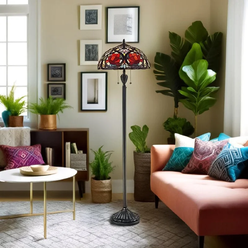 Metal Floor Lamp with a Matte Black Finish for a Sleek LookLarissa Floor Lamp in 2 Light E27 Elstead Lighting - ELS.QZ-LARISSA-FL Metal Floor Lamp with a Matte Black Finish for a Sleek LookLarissa Floor Lamp in 2 Light E27 Elstead Lighting - ELS.QZ-LARISSA-FL