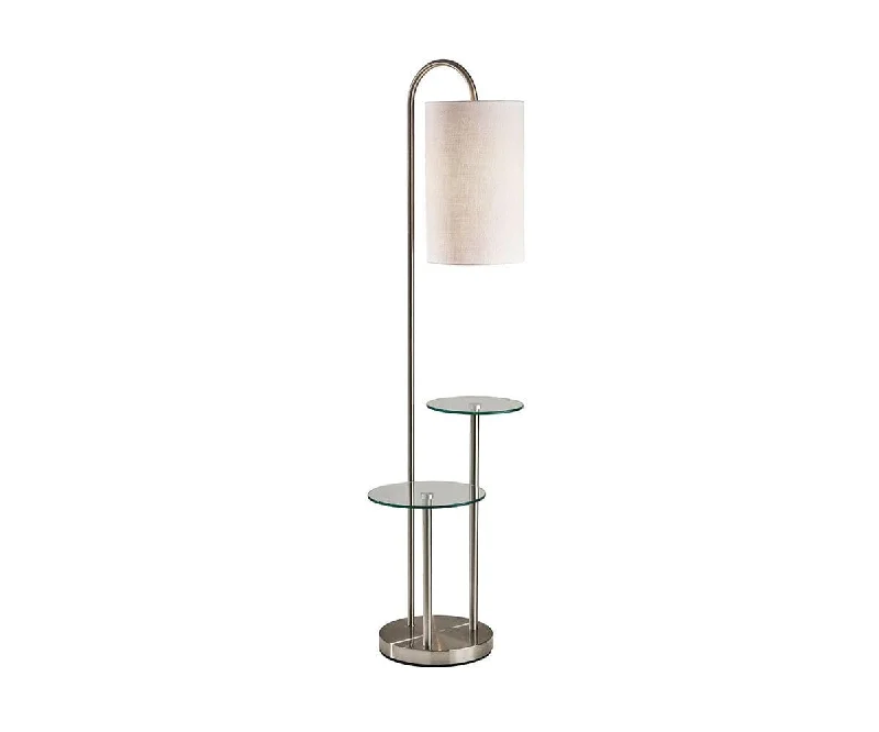 Modern Minimalist Floor Lamp for Contemporary Living RoomsLina Shelf Floor Lamp