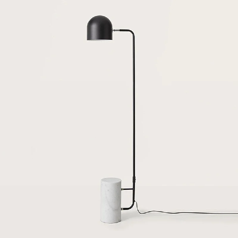 Metal Floor Lamp with a Matte Black Finish for a Sleek LookLuca Floor Lamp in Matt Black and White Marble Metal Floor Lamp with a Matte Black Finish for a Sleek LookLuca Floor Lamp in Matt Black and White Marble