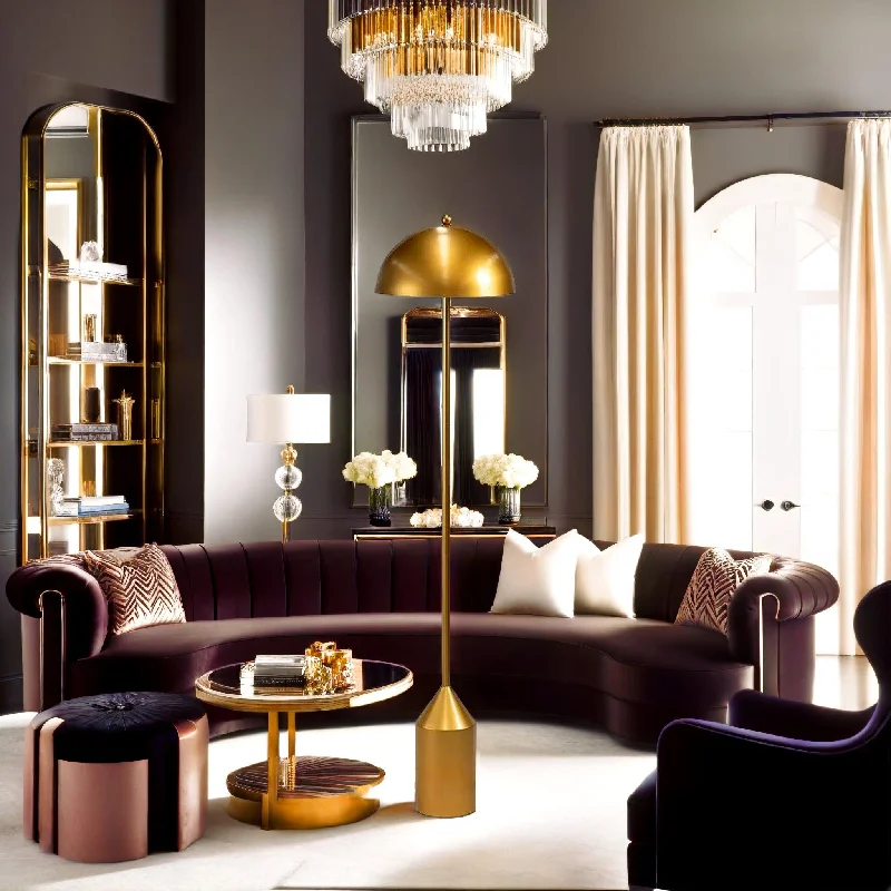USB Charging Port Floor Lamp for Convenient Device ChargingLucas Floor Lamp in Antique Gold USB Charging Port Floor Lamp for Convenient Device ChargingLucas Floor Lamp in Antique Gold
