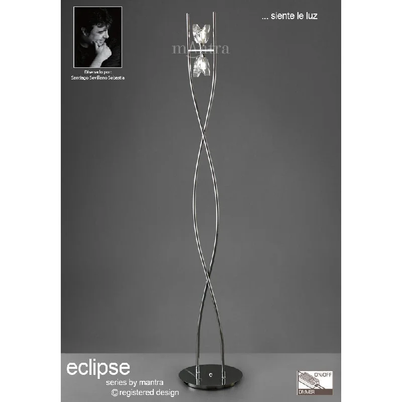 Dimmable Floor Lamp for Adjustable Lighting AmbianceMantra M1463 Eclipse floor lamp 2 light polished chrome Dimmable Floor Lamp for Adjustable Lighting AmbianceMantra M1463 Eclipse floor lamp 2 light polished chrome