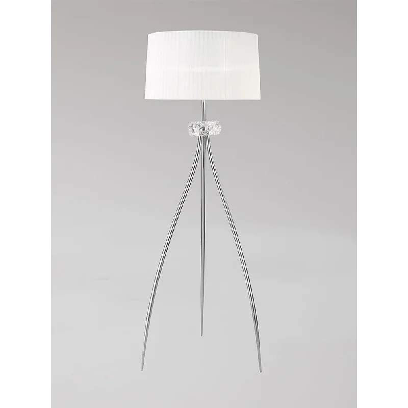 Victorian Style Floor Lamp for Traditional and Elegant InteriorsMantra M4638 Loewe Floor Lamp 3 Light Polished Chrome Victorian Style Floor Lamp for Traditional and Elegant InteriorsMantra M4638 Loewe Floor Lamp 3 Light Polished Chrome