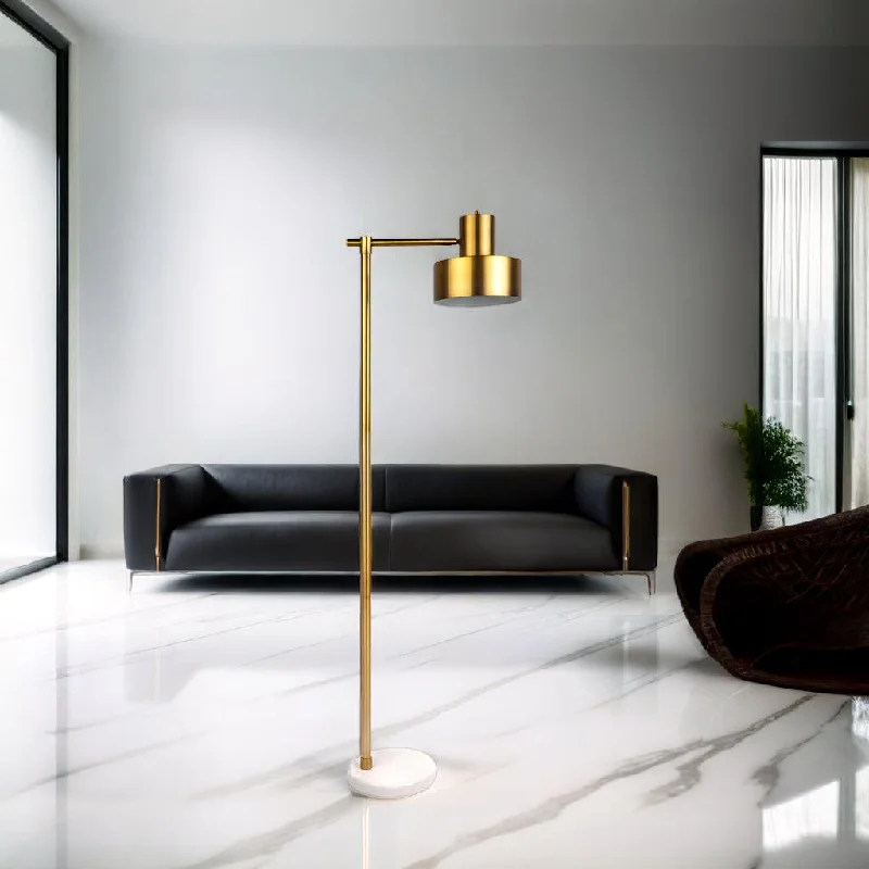 Marble Base Floor Lamp for a Touch of LuxuryMarlin Floor Lamp in Brass