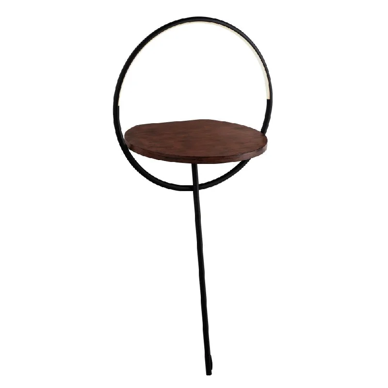  Way Switch Floor Lamp for Multiple Light Intensity LevelsMaya 18-in Black/Walnut LED Floor Lamp