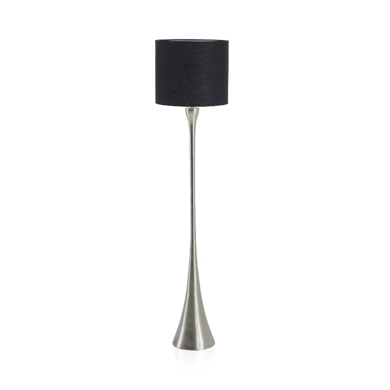 Modern Minimalist Floor Lamp for Contemporary Living RoomsSilver Melrose Brushed Nickel Floor Lamp Modern Minimalist Floor Lamp for Contemporary Living RoomsSilver Melrose Brushed Nickel Floor Lamp
