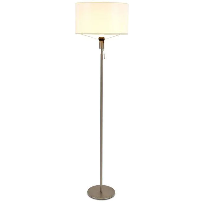 Glass Floor Lamp with Frosted Shades for Soft Diffused LightSilver Pole Floor Lamp with Floating Shade Glass Floor Lamp with Frosted Shades for Soft Diffused LightSilver Pole Floor Lamp with Floating Shade