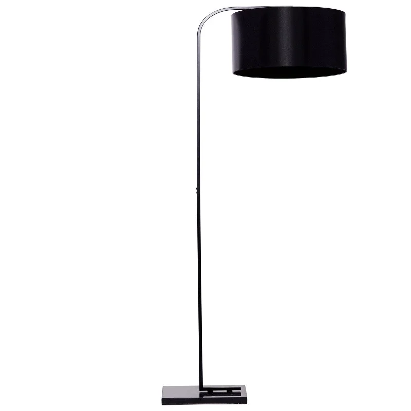Glass Floor Lamp with Frosted Shades for Soft Diffused LightMetal Room Floor Lamp - Black - Roche River Decor Glass Floor Lamp with Frosted Shades for Soft Diffused LightMetal Room Floor Lamp - Black - Roche River Decor
