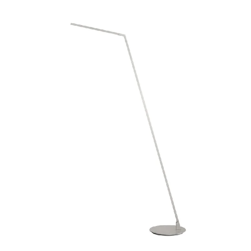 Fabric Floor Lamp with a Linen Shade for a Relaxed AestheticMiter 58-in Brushed Nickel LED Floor Lamp Fabric Floor Lamp with a Linen Shade for a Relaxed AestheticMiter 58-in Brushed Nickel LED Floor Lamp