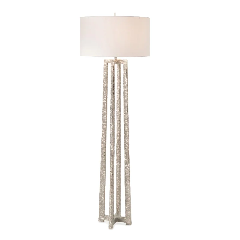 Industrial Style Floor Lamp with Exposed Bulbs for Loft ApartmentsNickel-Plated Floor Lamp Industrial Style Floor Lamp with Exposed Bulbs for Loft ApartmentsNickel-Plated Floor Lamp