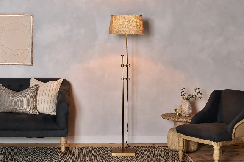 Way Switch Floor Lamp for Multiple Light Intensity LevelsNkuku Chintala Iron Floor Lamp Antique Brass Way Switch Floor Lamp for Multiple Light Intensity LevelsNkuku Chintala Iron Floor Lamp Antique Brass