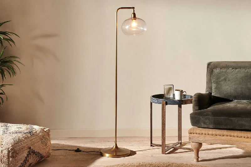 Victorian Style Floor Lamp for Traditional and Elegant InteriorsNkuku Mulia Recycled Glass Floor Lamp Antique Brass Victorian Style Floor Lamp for Traditional and Elegant InteriorsNkuku Mulia Recycled Glass Floor Lamp Antique Brass