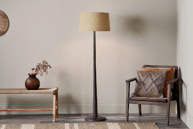 Dimmable Floor Lamp for Adjustable Lighting AmbianceNkuku Sahar Mango Wood Floor Lamp Dark Stain Dimmable Floor Lamp for Adjustable Lighting AmbianceNkuku Sahar Mango Wood Floor Lamp Dark Stain