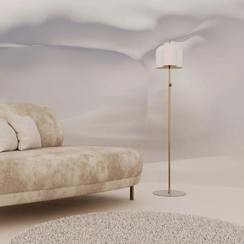 Metal Floor Lamp with a Matte Black Finish for a Sleek LookOket LED Floor Lamp 10w in Matt Brass/Matt White, Matt Black/Matt Black Metal Floor Lamp with a Matte Black Finish for a Sleek LookOket LED Floor Lamp 10w in Matt Brass/Matt White, Matt Black/Matt Black