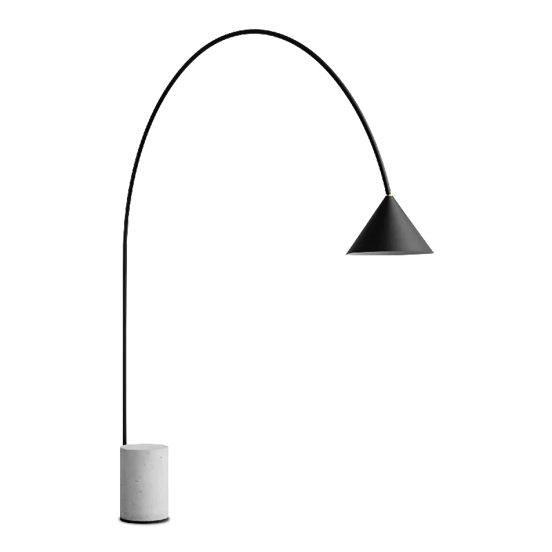 Industrial Style Floor Lamp with Exposed Bulbs for Loft ApartmentsOzz Floor Lamp - Black Metal/Concrete Industrial Style Floor Lamp with Exposed Bulbs for Loft ApartmentsOzz Floor Lamp - Black Metal/Concrete