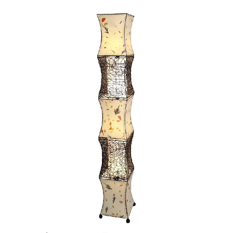 Smart Floor Lamp with Voice Control and Bluetooth ConnectivityPagoda Giant Acacia Smart Floor Lamp with Voice Control and Bluetooth ConnectivityPagoda Giant Acacia