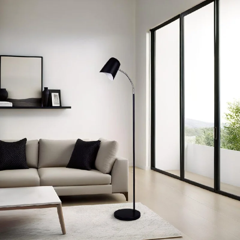 Metal Floor Lamp with a Matte Black Finish for a Sleek LookAll Purpose Adjustable Floor Lamp Available 7 Different Colours