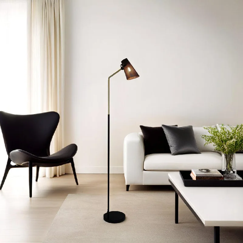 Dimmable Floor Lamp for Adjustable Lighting AmbianceCLEARANCE Perfo Floor Lamp in Brass and Black Dimmable Floor Lamp for Adjustable Lighting AmbianceCLEARANCE Perfo Floor Lamp in Brass and Black